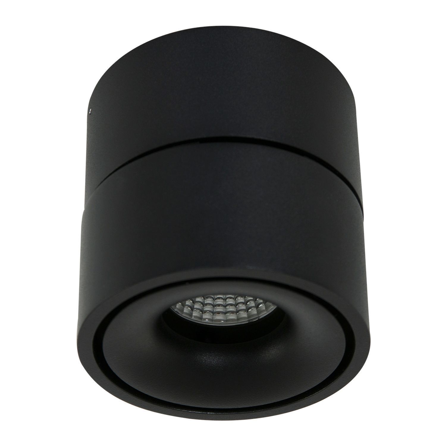 LED Deckenspot Metall Schwarz Ø78 cm rund 8 W 2700 K