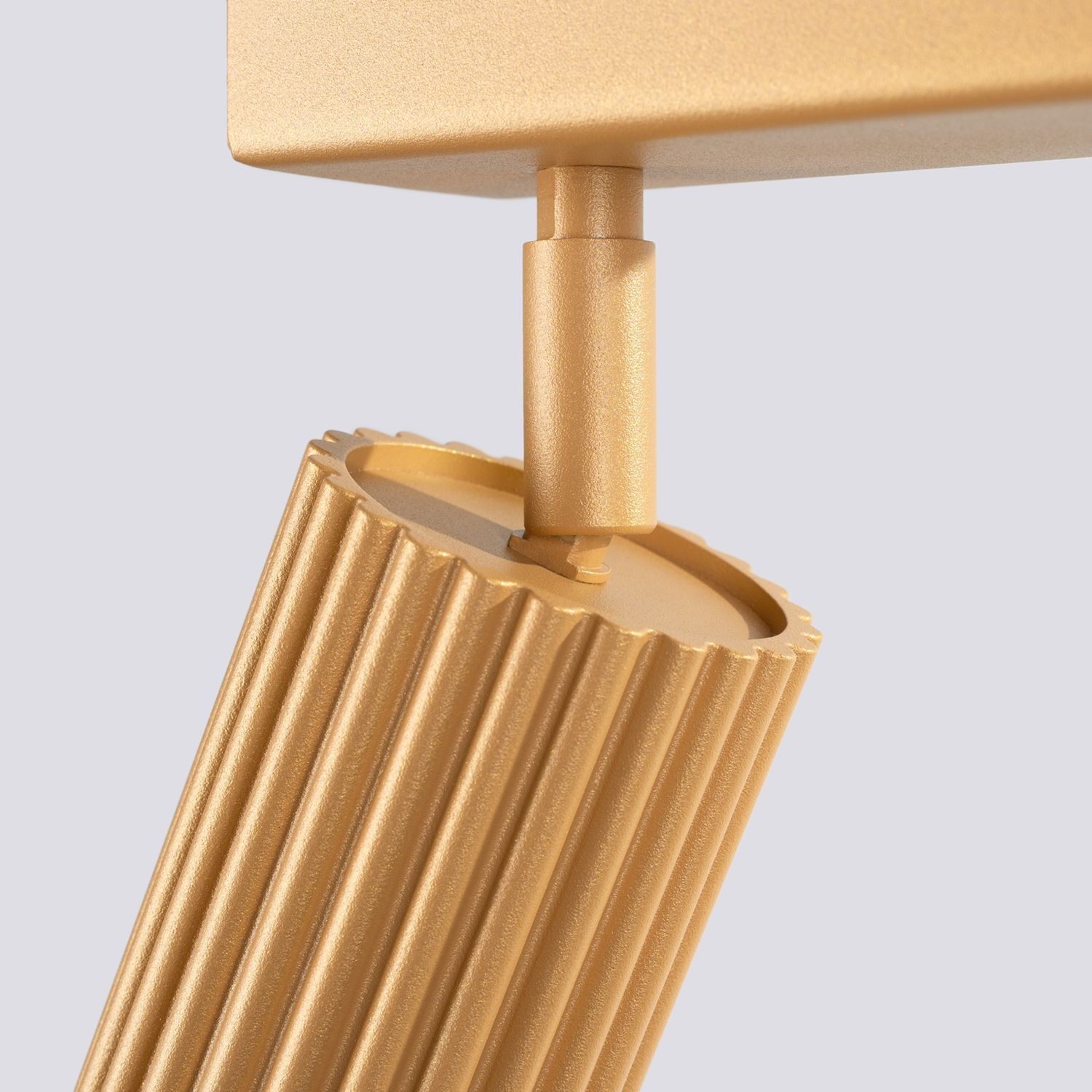 Deckenstrahler in Gold 2-flammig GU10 B: 30 cm schwenkbar