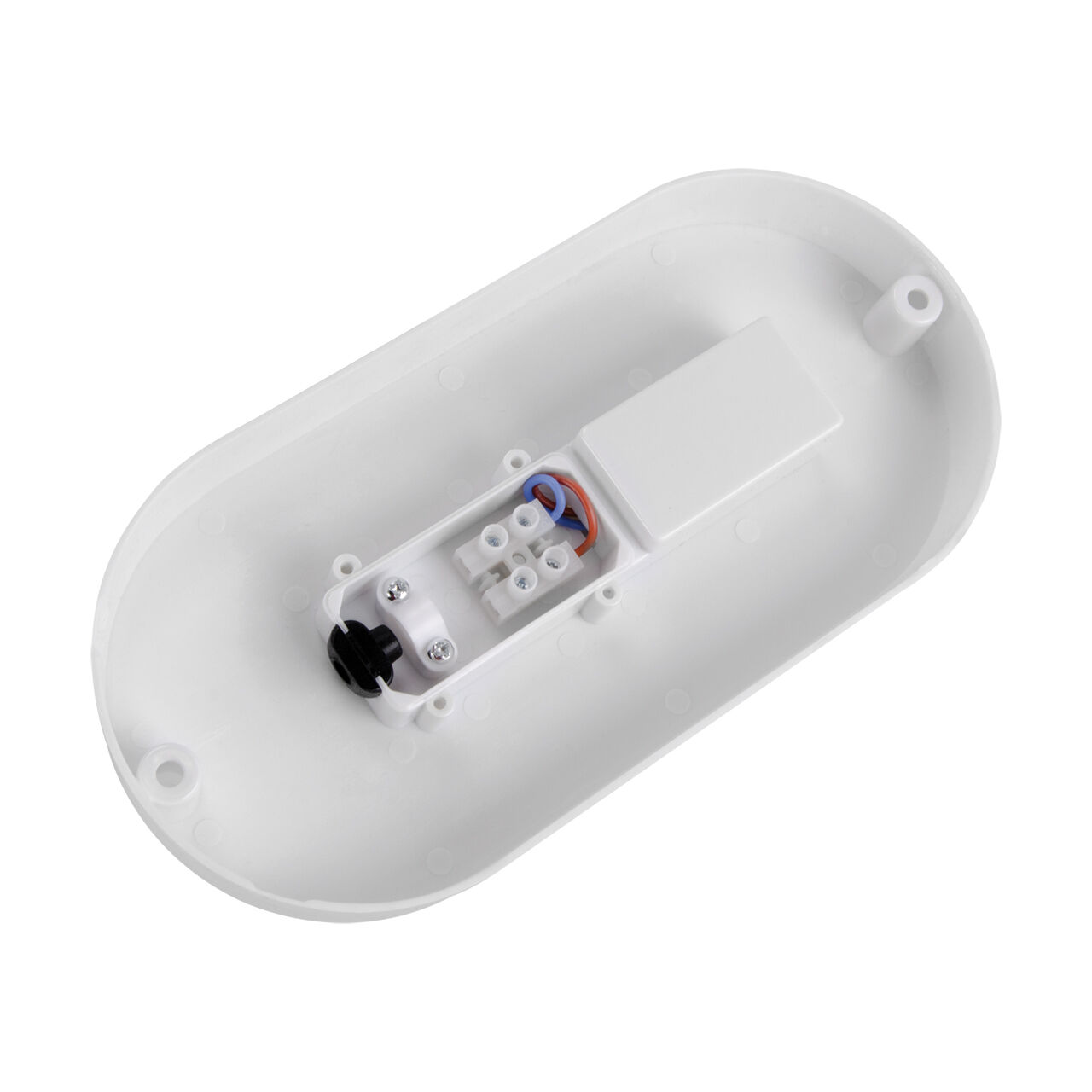 LED Deckenleuchte oval IP65 Weiß 19,5 cm Keller außen