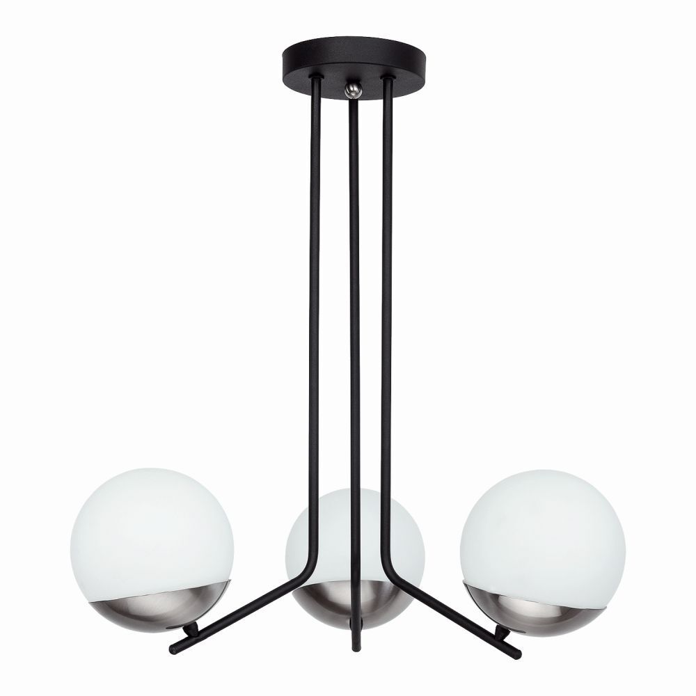 Deckenleuchte VANATIRN Glas Kugel 3-flmg E14 Lampe