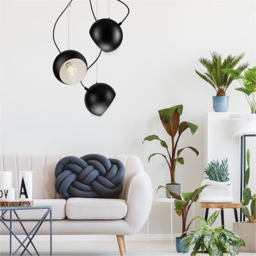 Lampen Pendelleuchte Schwarz Weiß Esszimmer