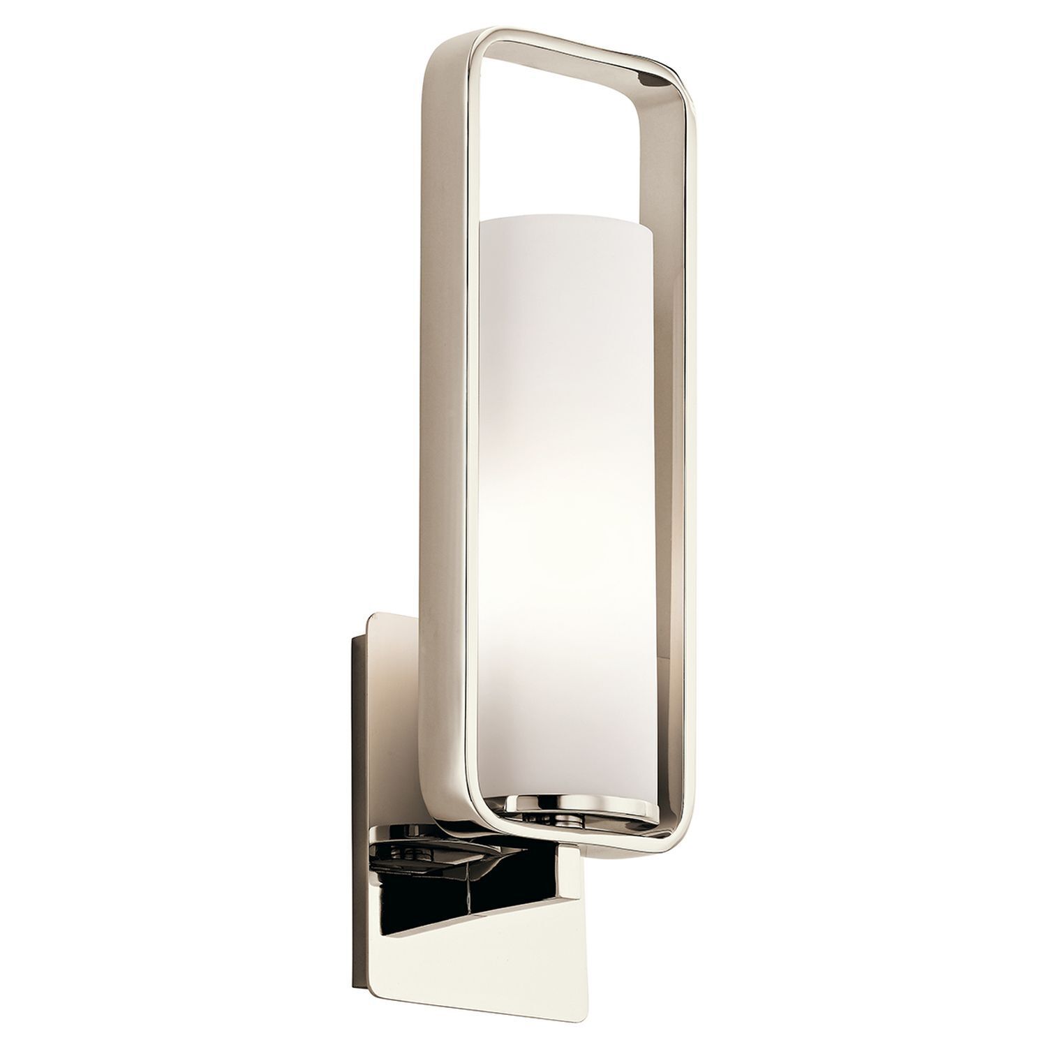 Wandleuchte mit Schirm Glas Metall Modern Design Flur