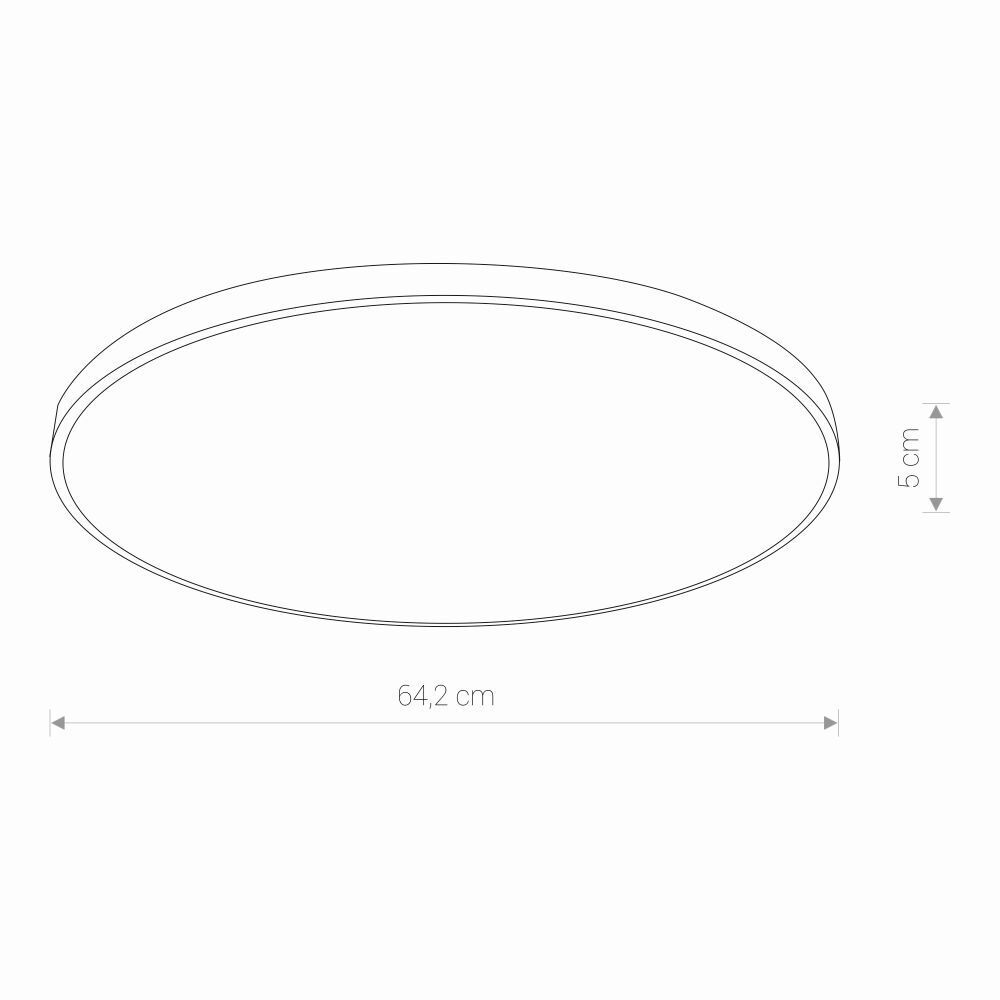 Moderne LED Deckenlampe Metall IP44 4000K blendarm