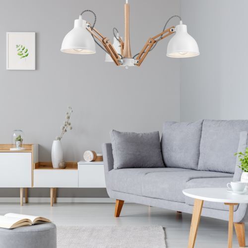 Deckenleuchte TIASIA Holz Modern Wohnzimmer
