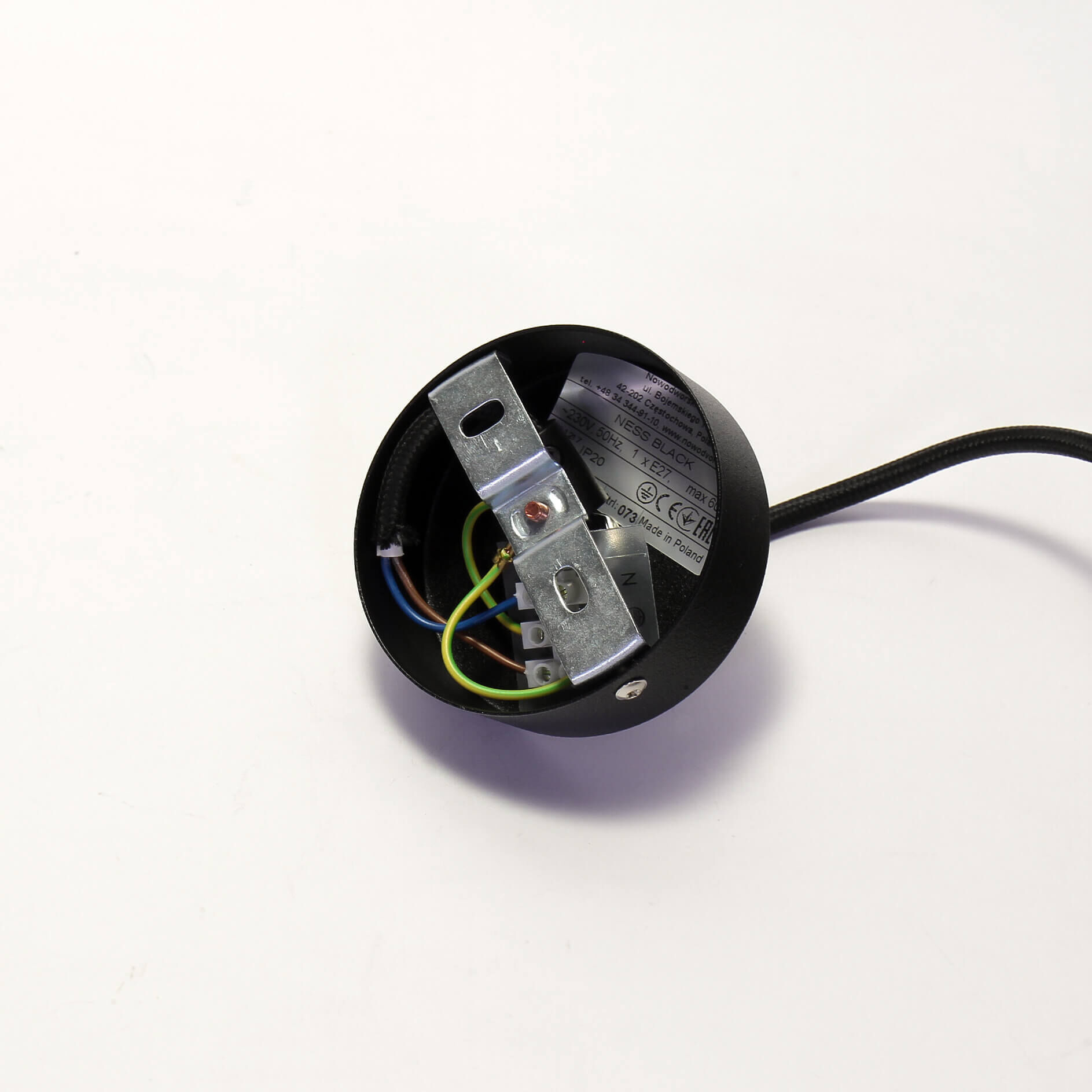 Moderne Pendelleuchte NESS schwarz