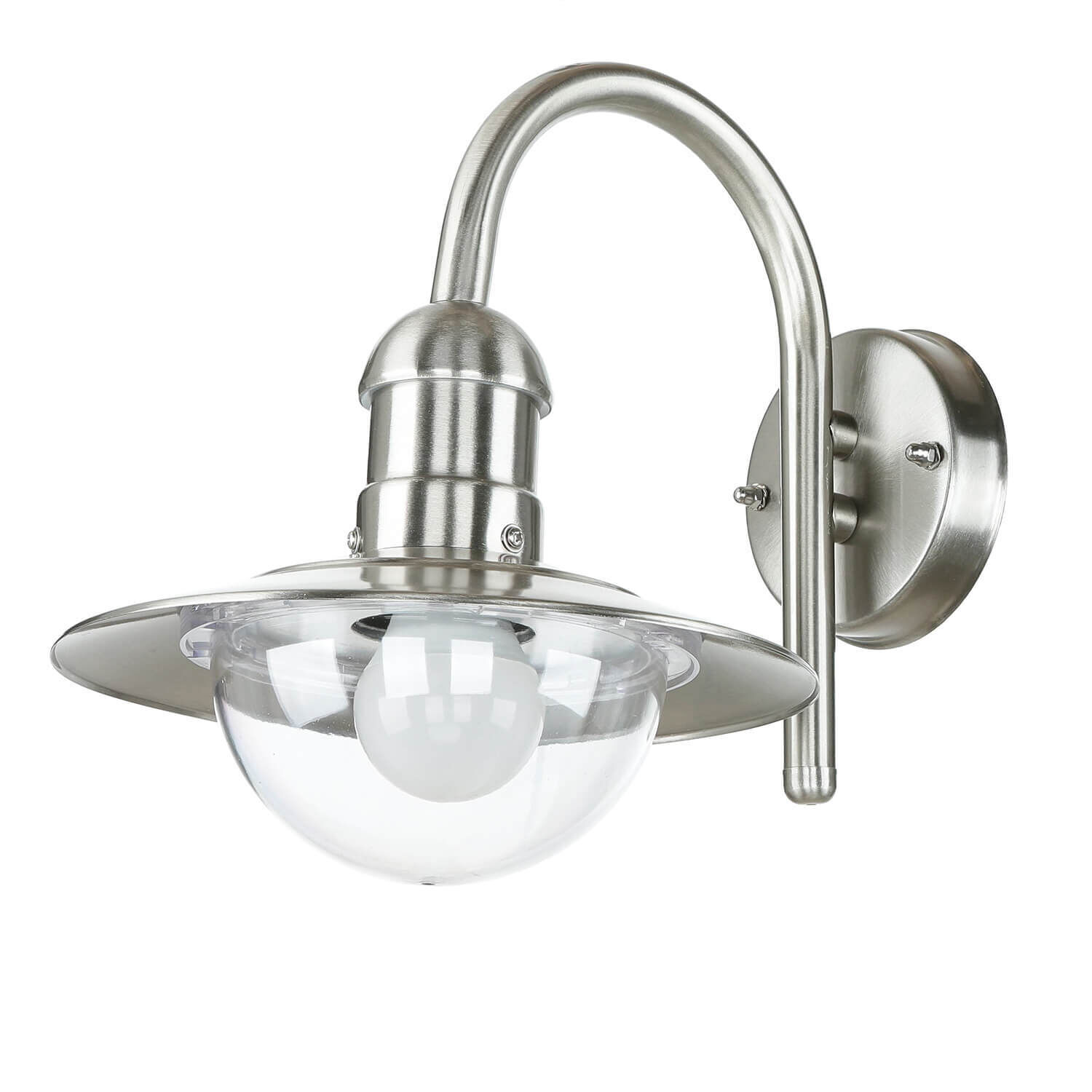 Elegante Außenwandlampe Edelstahl IP44 Maritim EIVOR