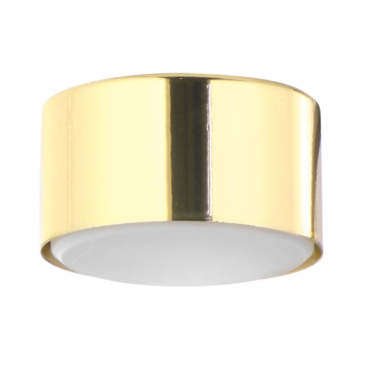 Deckenspot Metall klein Ø 8 cm flach blendarm in Gold