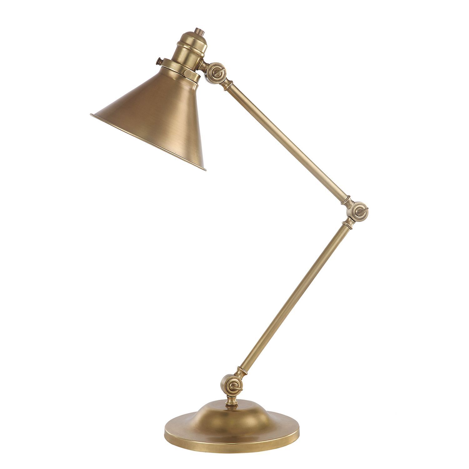 Schreibtischlampe ISMENE Messing H:66cm Leuchte