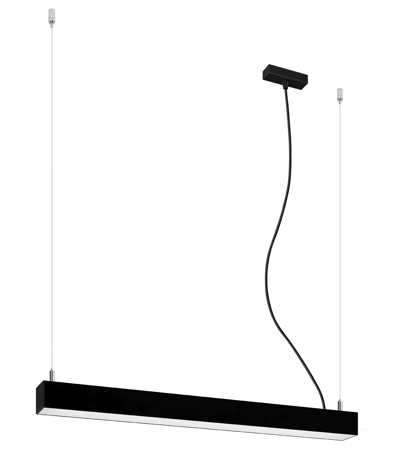 LED Pendelleuchte Schwarz 67 cm Metall 3000 K 2080 lm