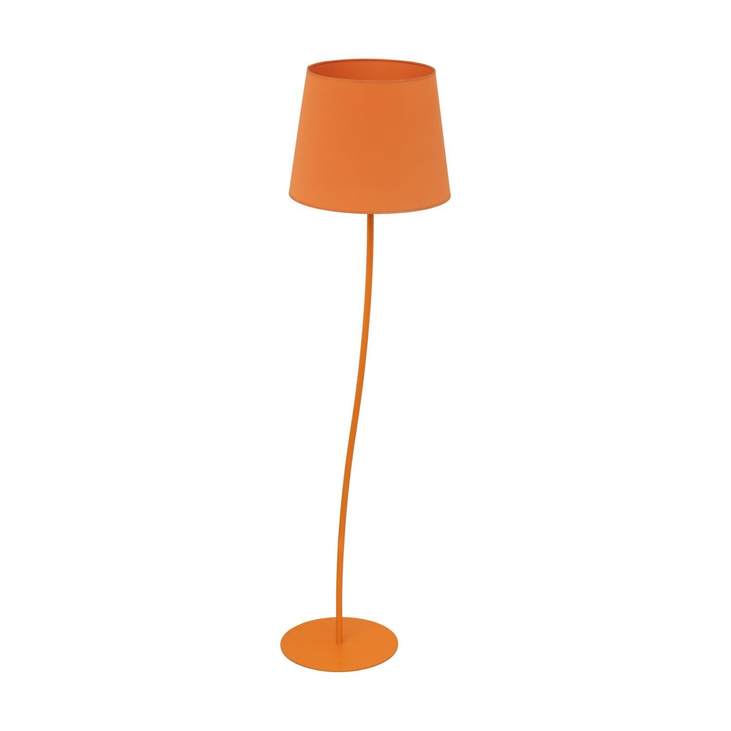 Stehleuchte Kinderzimmer Orange E27 150 cm klein Stoff Metall