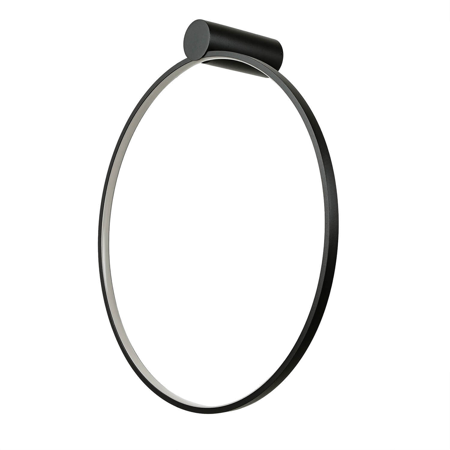 LED Wandlampe Schwarz 3000 K Ring Ø 45 cm Modern