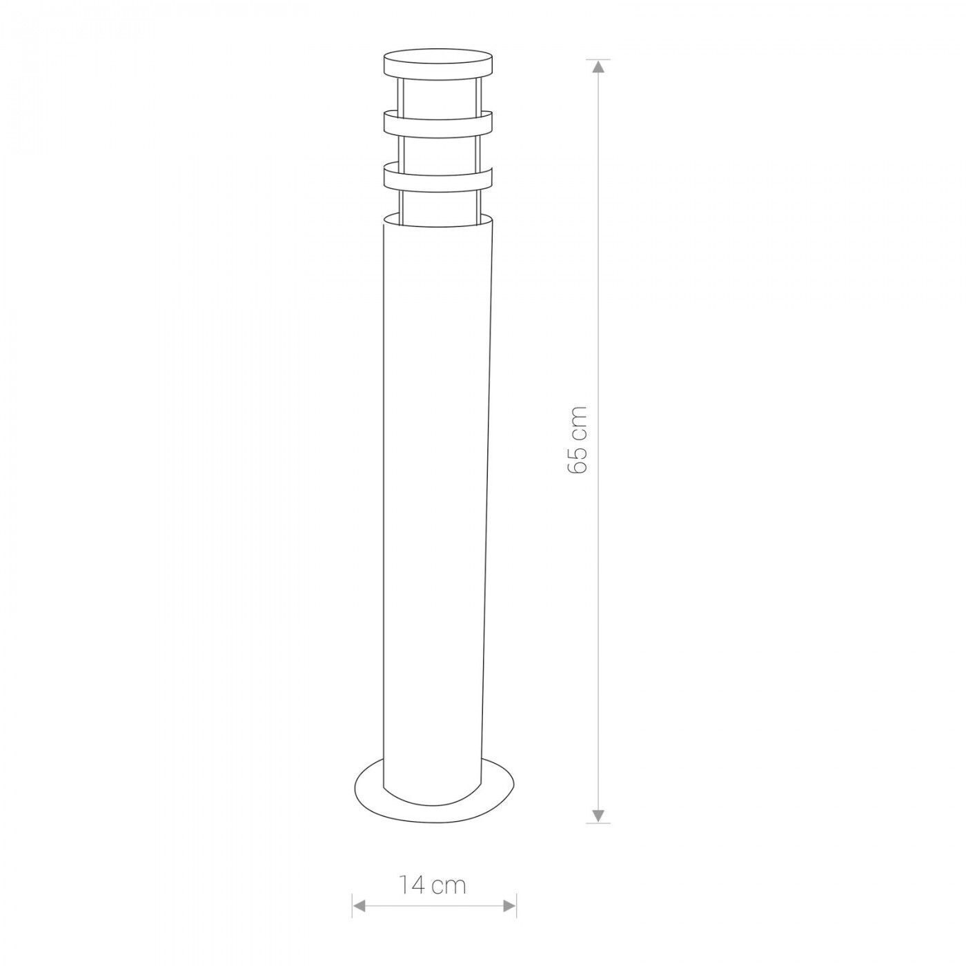 Moderne Stehleuchte in anthrazit 65 cm