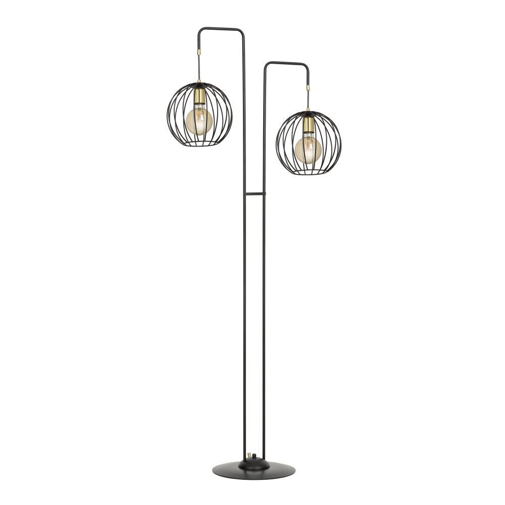 Stehlampe Schwarz 155 cm niedrig verstellbar Retro