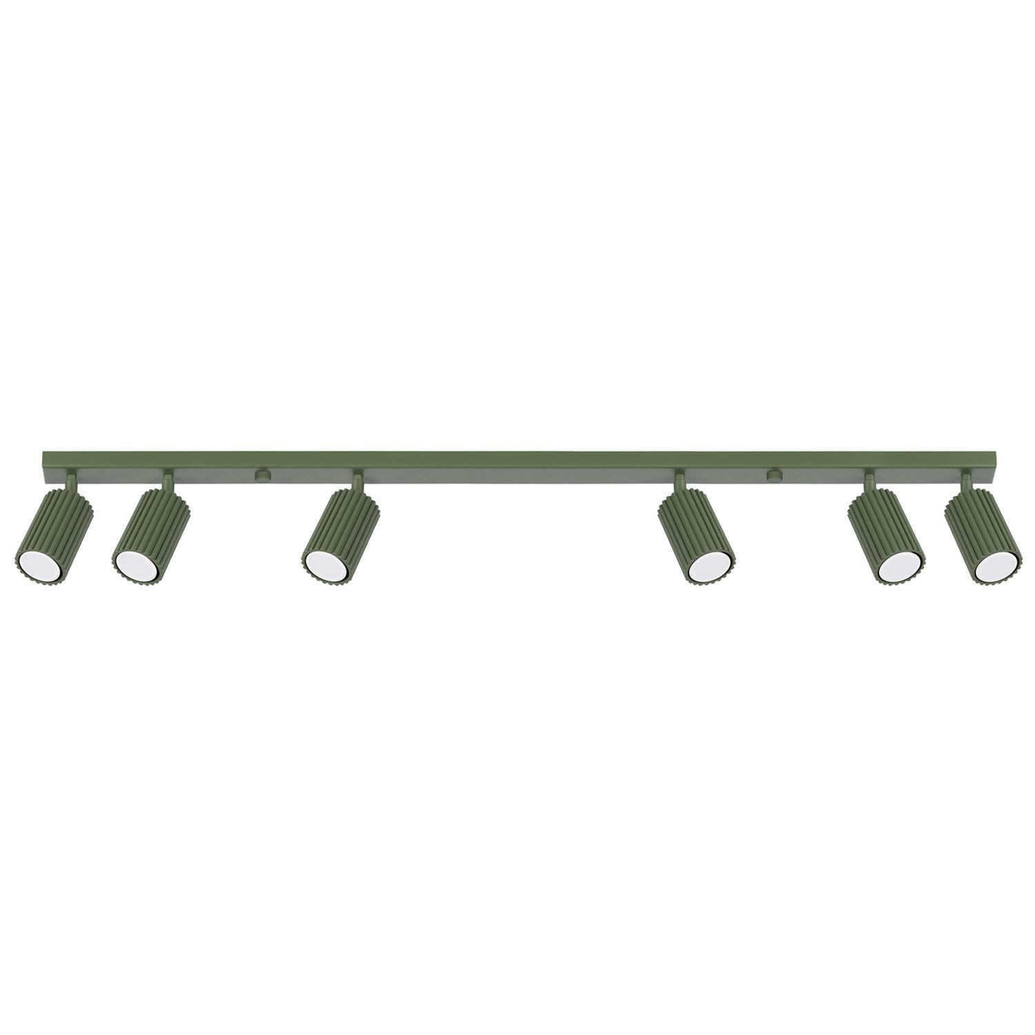 Deckenlampe Modern 117 cm lang GU10 6-flammig schwenkbar Grün