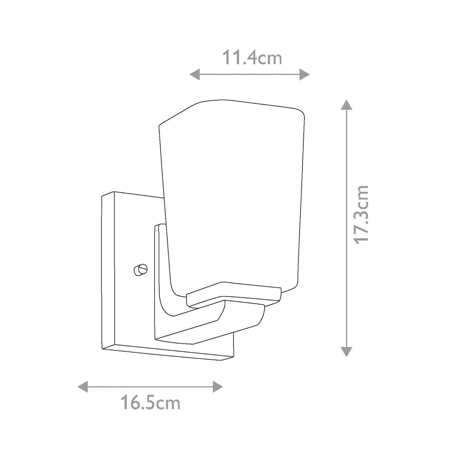 Badleuchte LED G9 IP44 H: 17,3 cm 3000 K blendarm Chrom Weiß