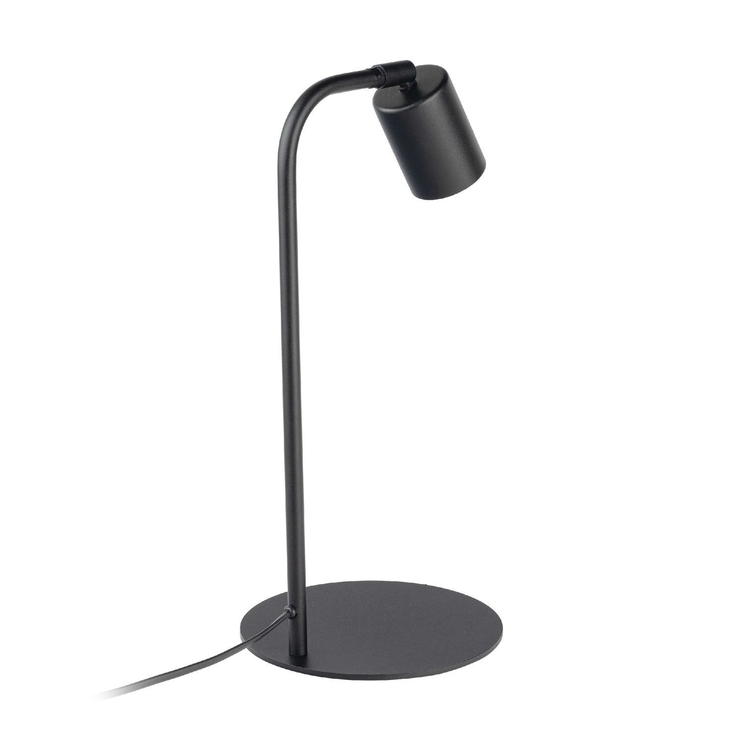 Schreibtischlampe Metall 40 cm klein Schwarz verstellbar