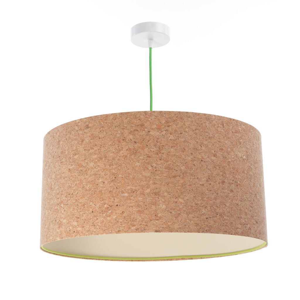 Pendelleuchte E27 rund Ø 40 cm Kork Modern Boho