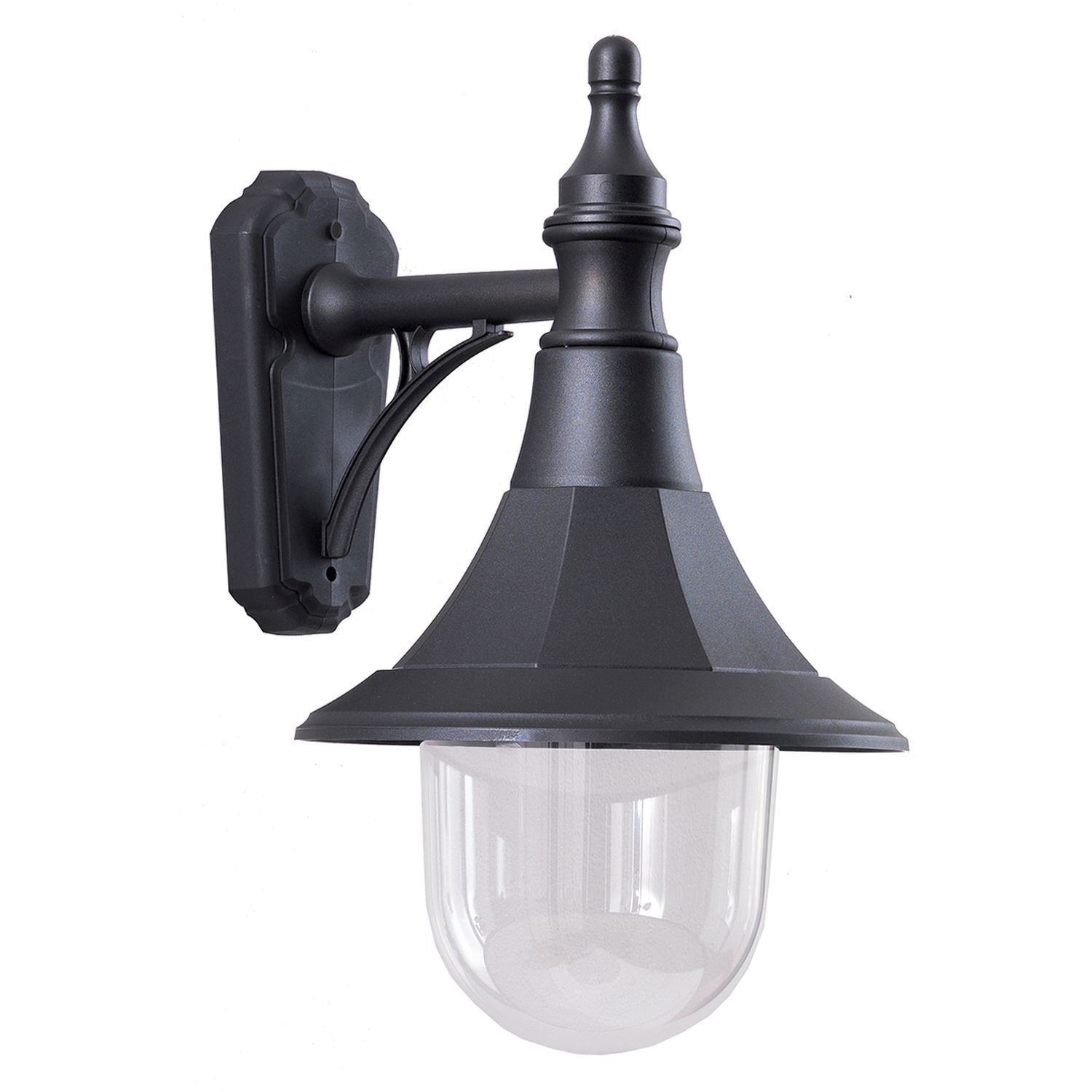 Elegante Wandlampe Außen Schwarz IP44 Hof Haus