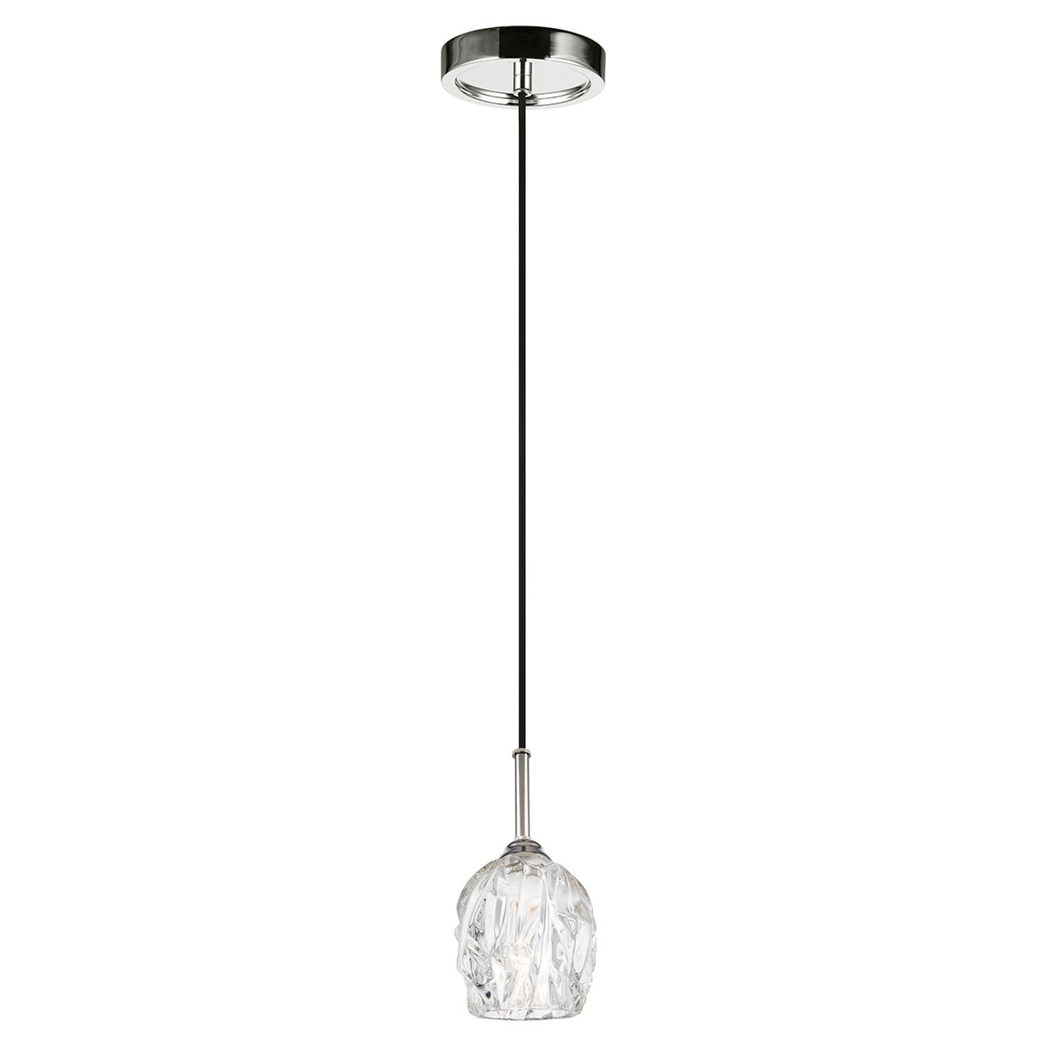 LED Hängelampe DARINA Nickel Ø11cm Pendelleuchte