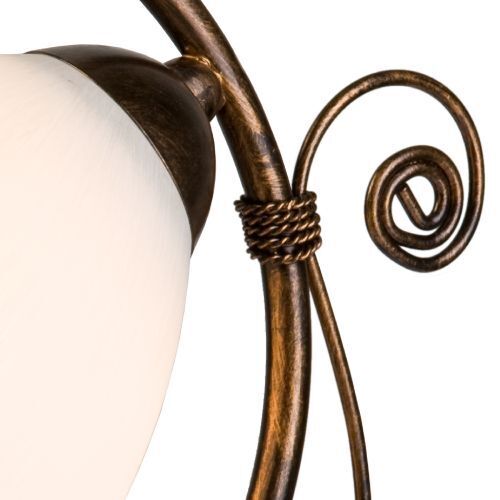 Glas Tischlampe Shabby Schwarz H:39cm Antike Lampe