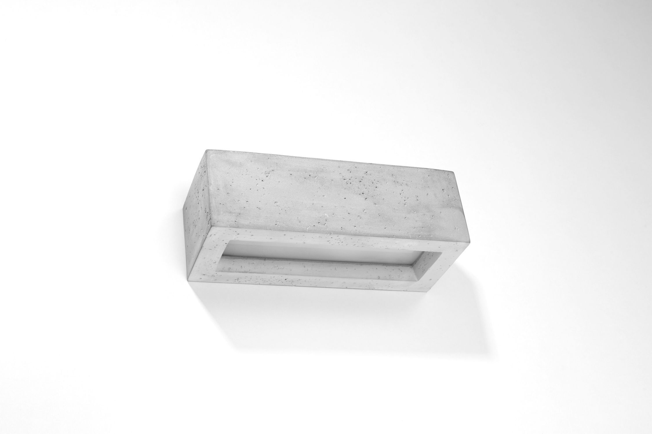 Beton Wandleuchte Up Down 30 cm eckig E27 Grau