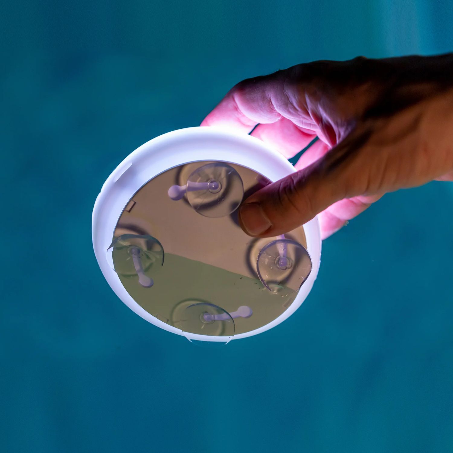 LED Poolleuchte ohne Bohren Farbwechsel dimmbar IP68 Ø 12 cm