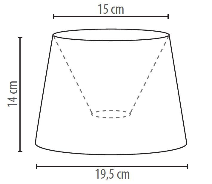 Lampenschirm Weiß Spitze Textil für E14 Tischlampe