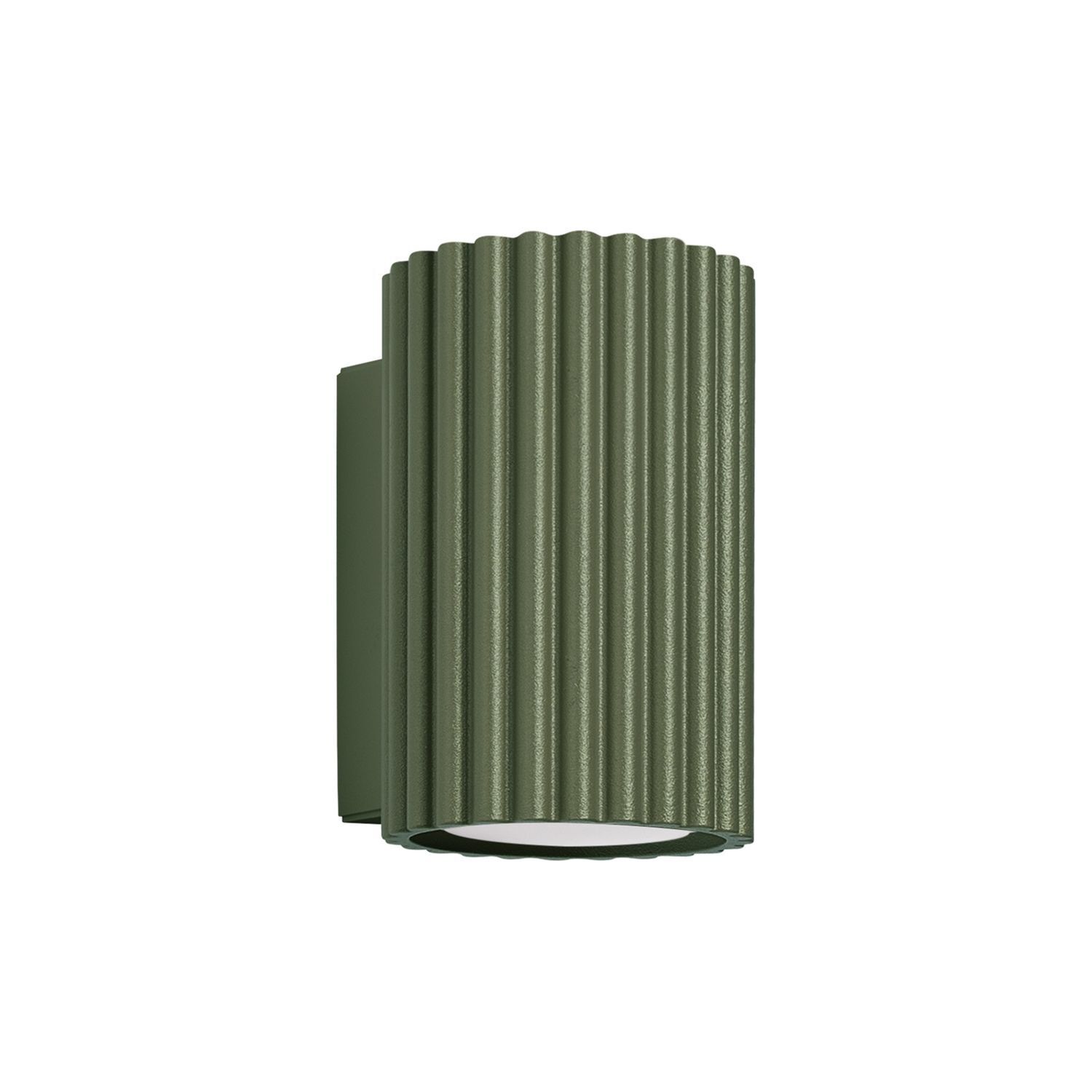 Wandleuchte GU10 H: 10 cm klein in Grün Modern Aluminium