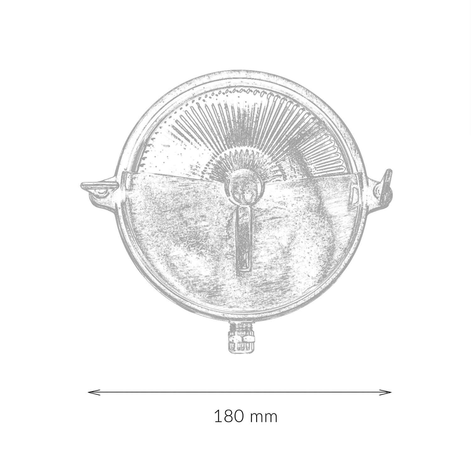 Maritime Außenleuchte Messing Ø18cm IP64 in Nickel