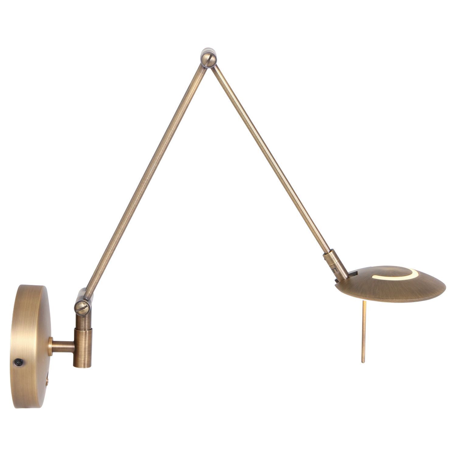 LED Wandspot in Bronze mit Stecker dimmbar beweglich