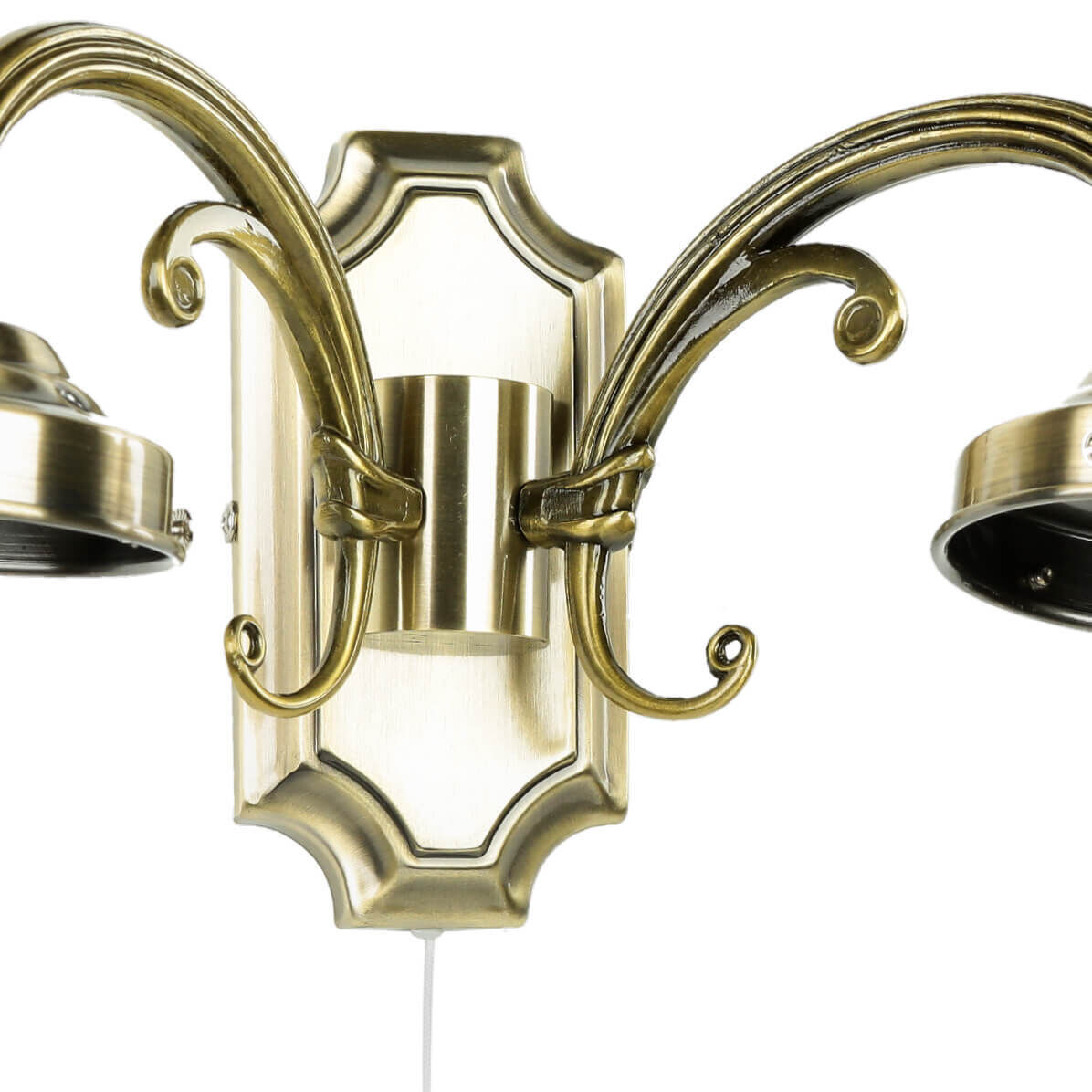 Wandlampe mit Schalter Jugendstil in Bronze