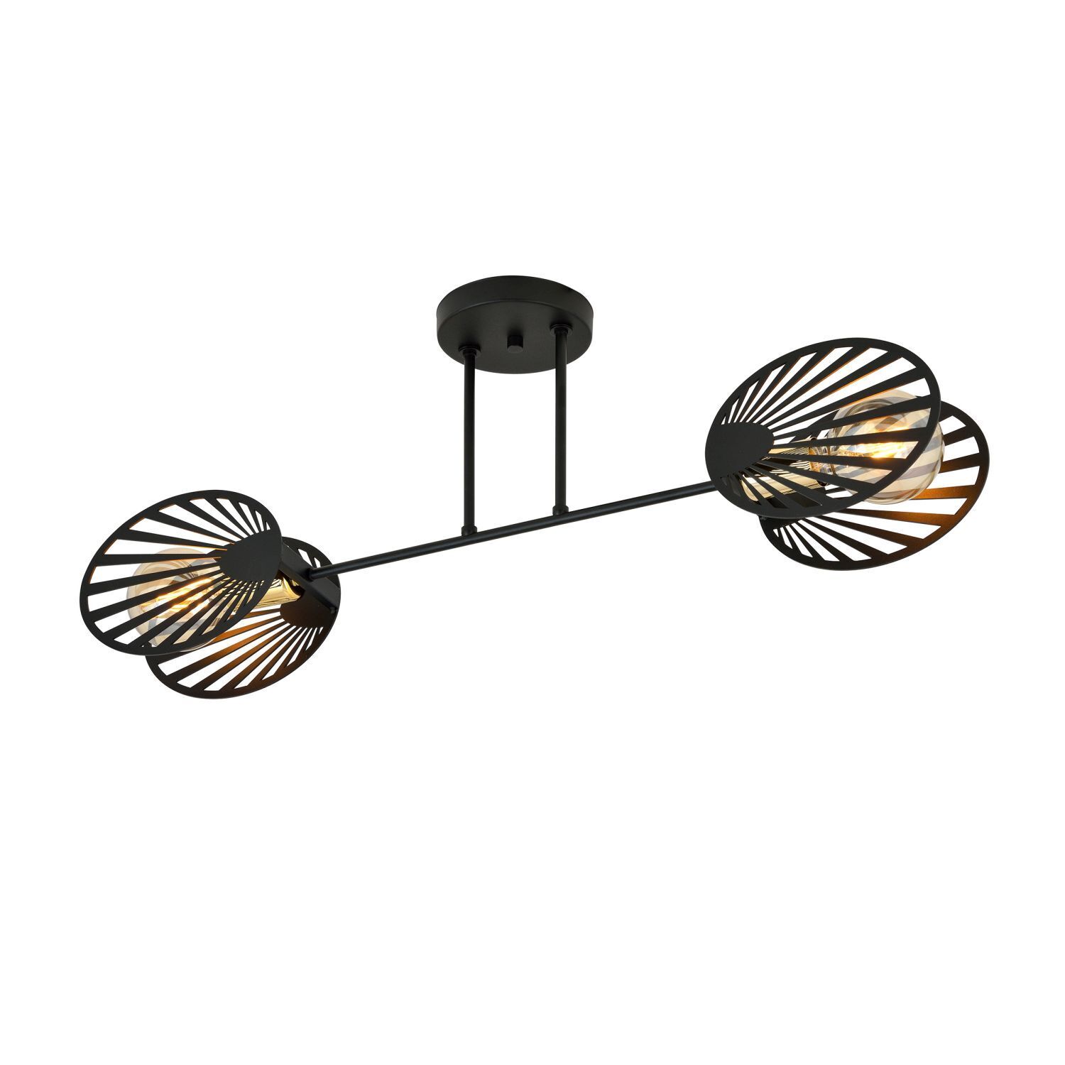 Deckenlampe Metall Schwarz 86 cm lang Modern CADMUS