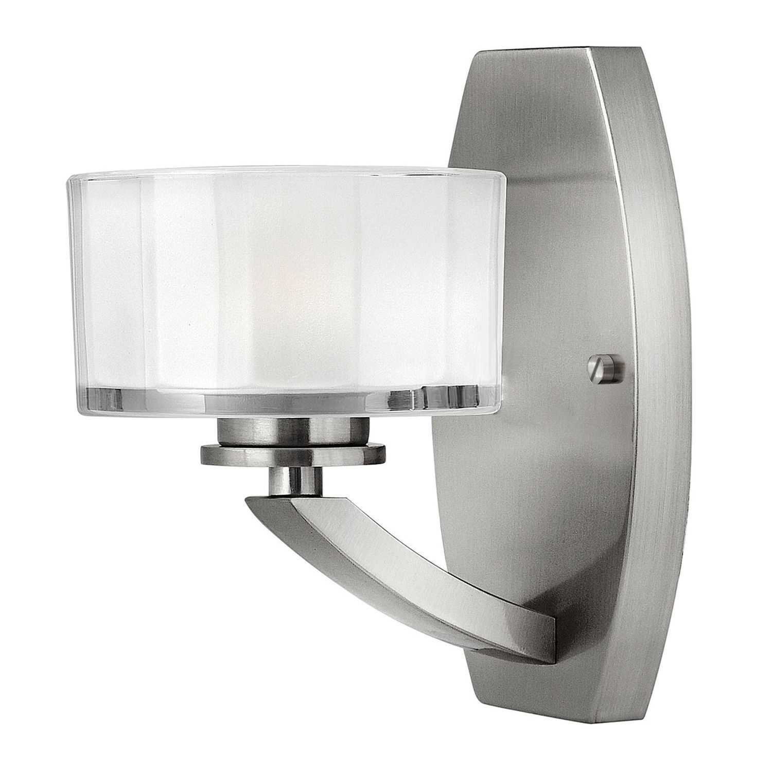 Wandleuchte LOU Weiß Nickel Lampe Wohnzimmer Flur