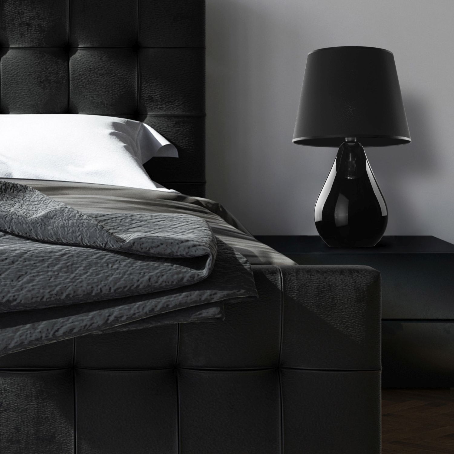 Lampe, Tischlampe, Innenarchitektur, Bett, Mobiliar