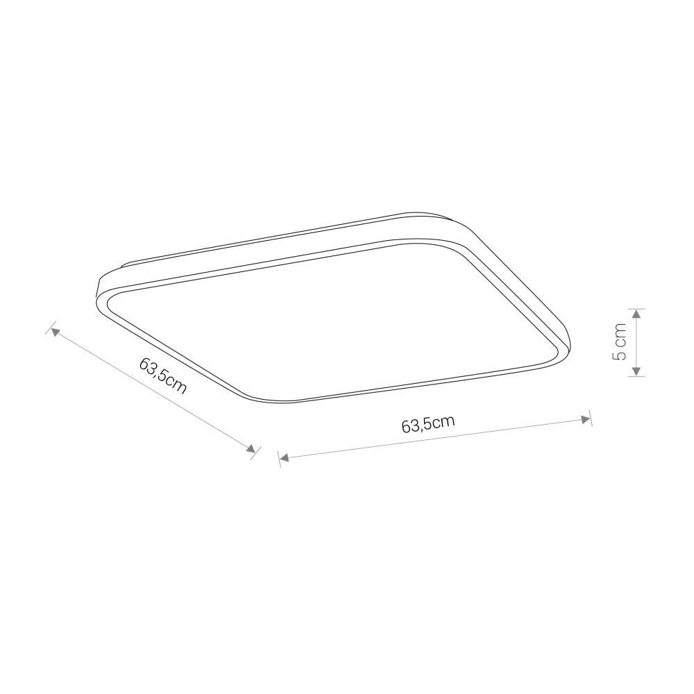 LED Deckenlampe Modern Metall IP44 3000K blendarm