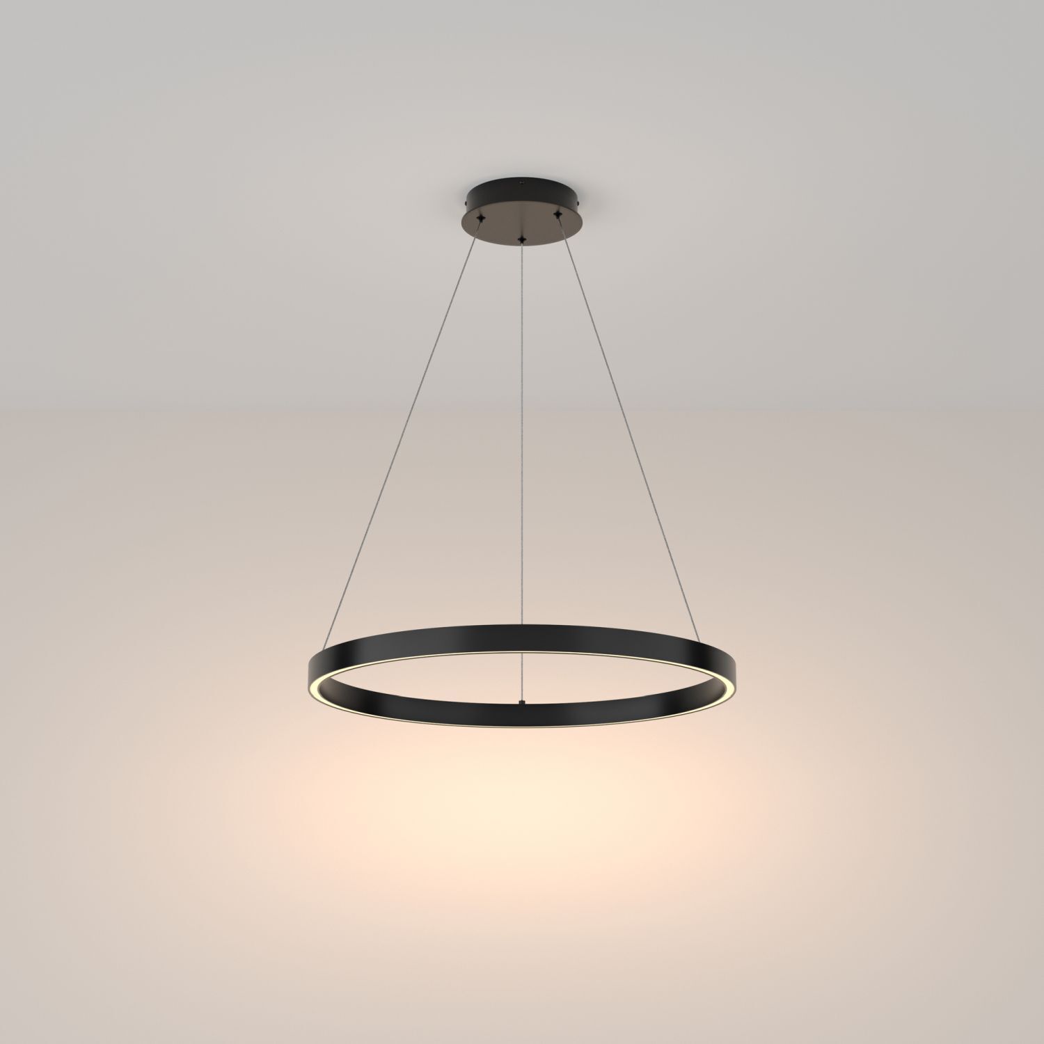 LED Kronleuchter Ring rund Ø 60 cm H: max. 120 cm