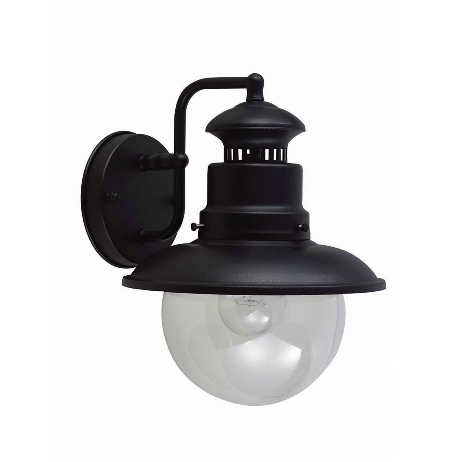 Wandlampe Außen Schwarz IP44 Aluminium Haus Hof E27