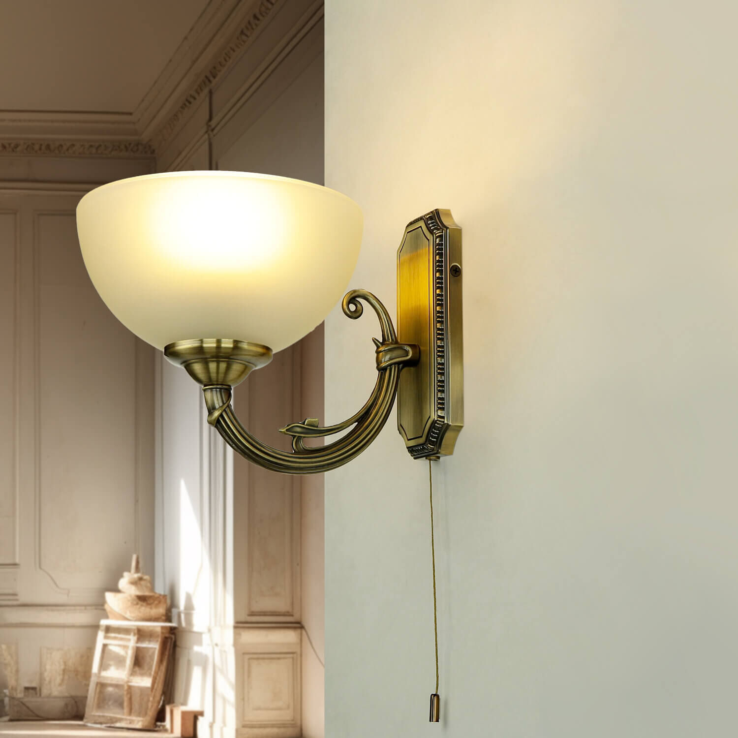 Wandlampe Savoy Weiß