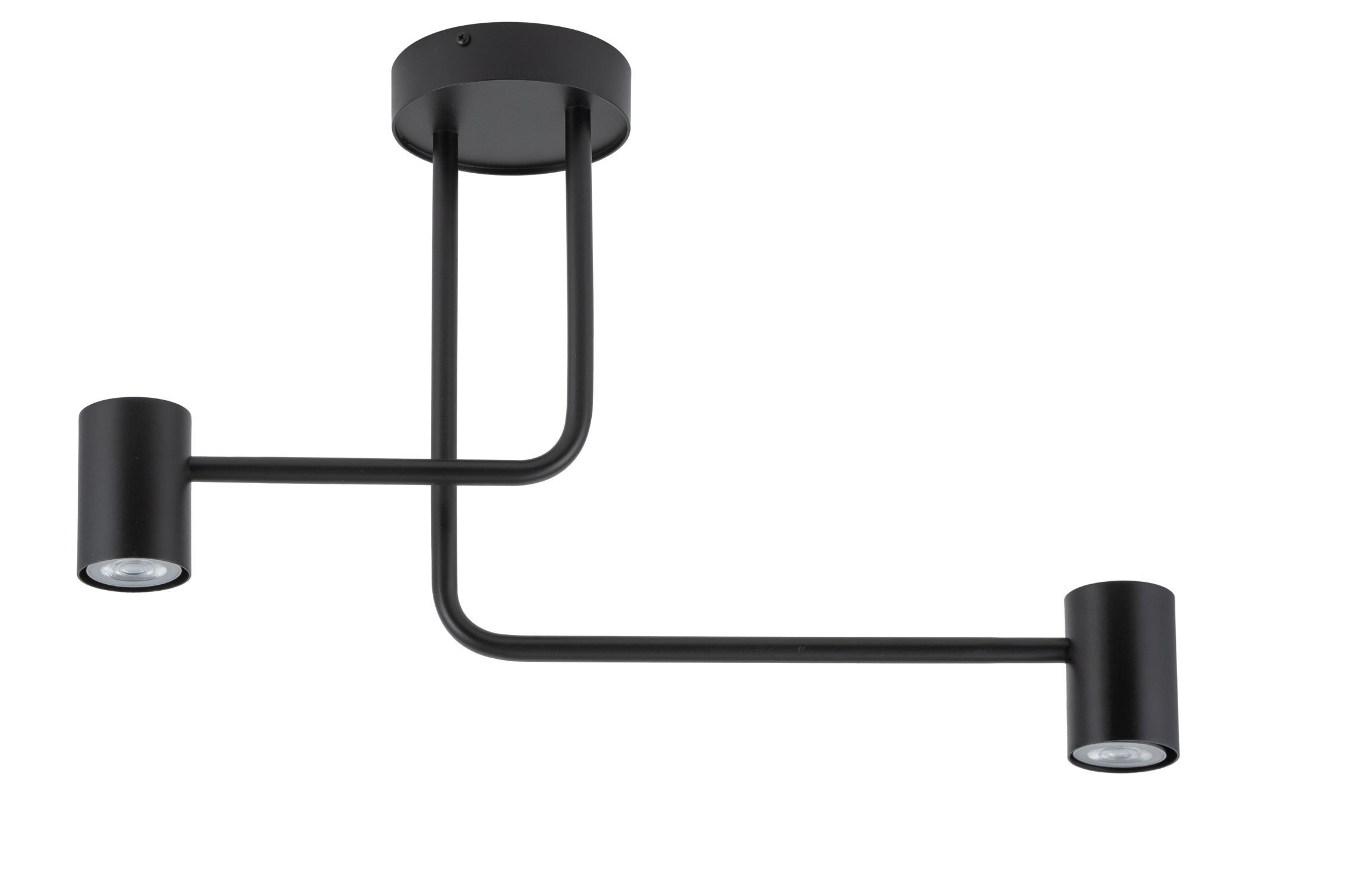 Schwarze Deckenleuchte Metall GU10 L:60 cm akzentuiert
