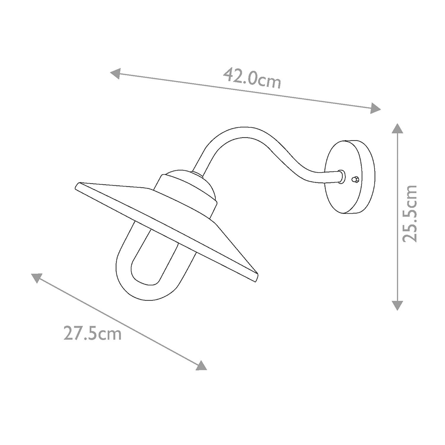 Außenwandleuchte Edelstahl Glas IP44 E27 Maritim Grün