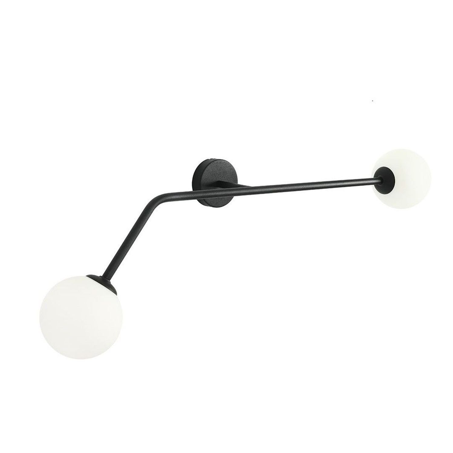 Blendarme Wandleuchte Glas Metall B:97 cm E14 wohnlich