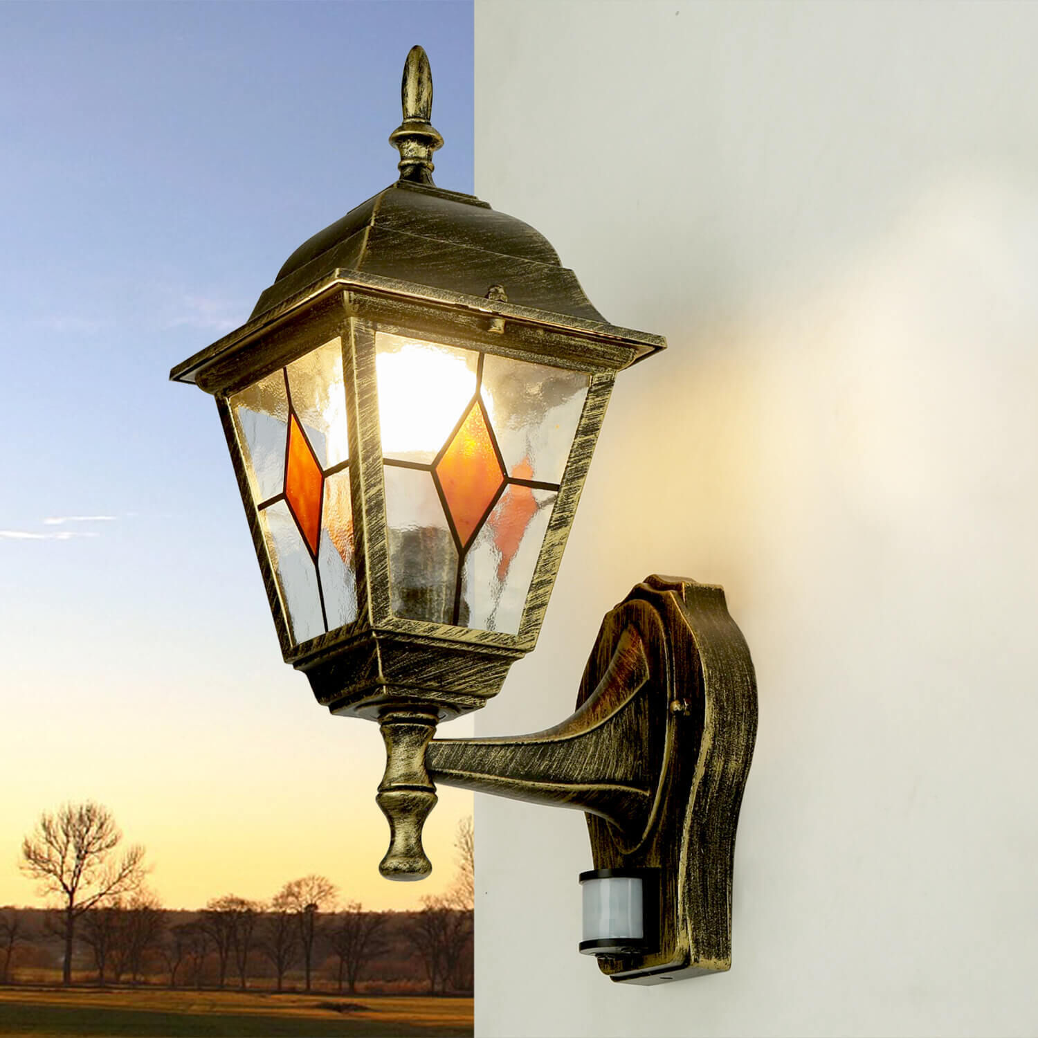 Außen Wandlampe mit Bewegungsmelder SALZBURG IP44