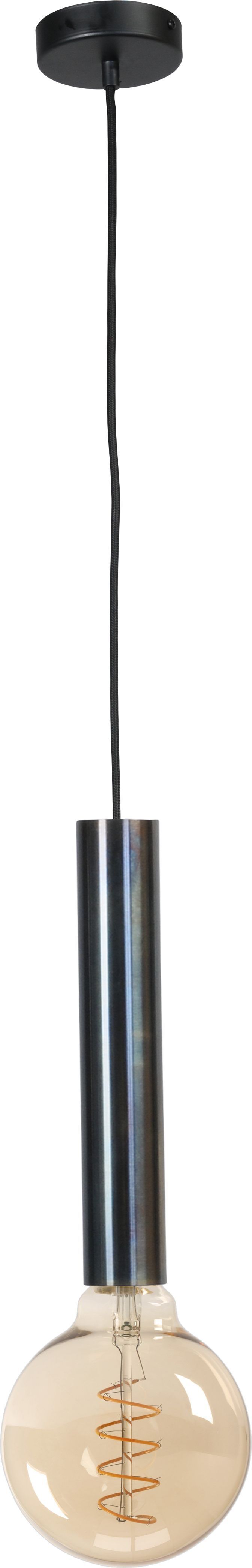 Elegante Pendelleuchte Metall für E27 Schwarz Öl-Effekt