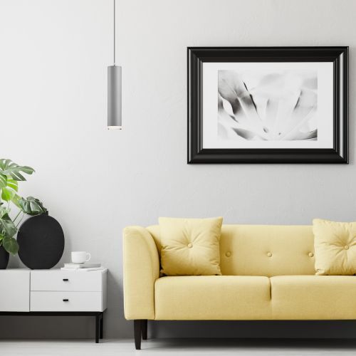 Pendelleuchte Esstisch Silber rund Wohnzimmer