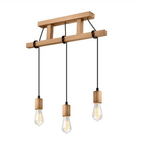 Pendel Hängelampe Holzleuchte Esstisch lang Modern