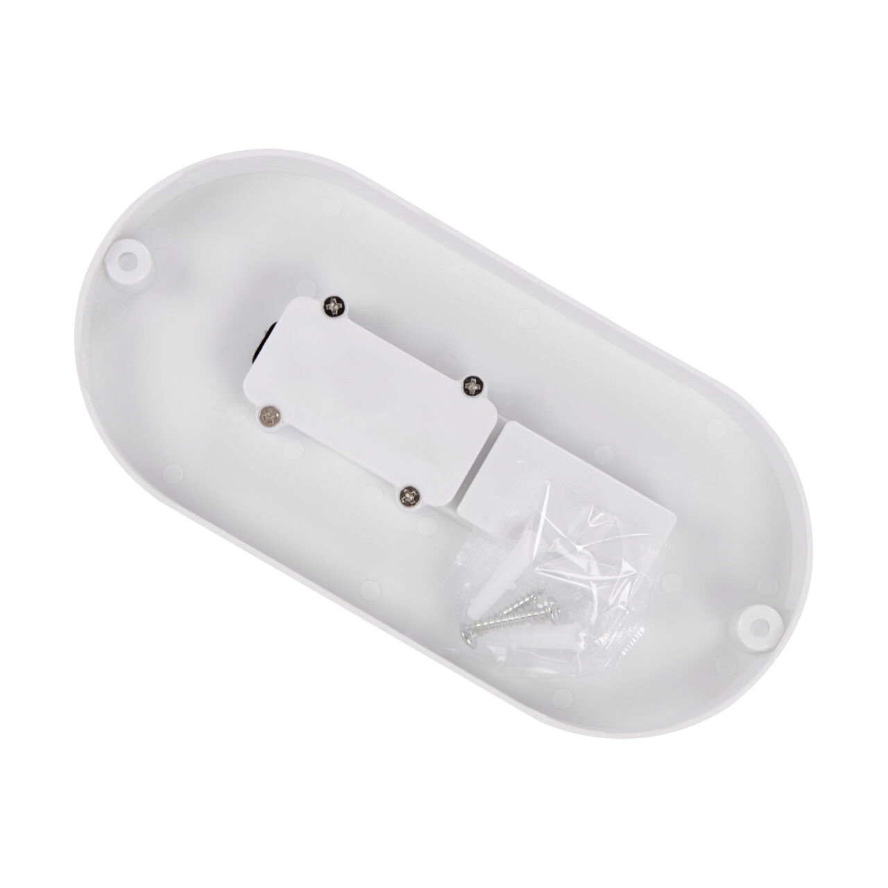 LED Deckenleuchte oval IP65 Weiß 19,5 cm Keller außen