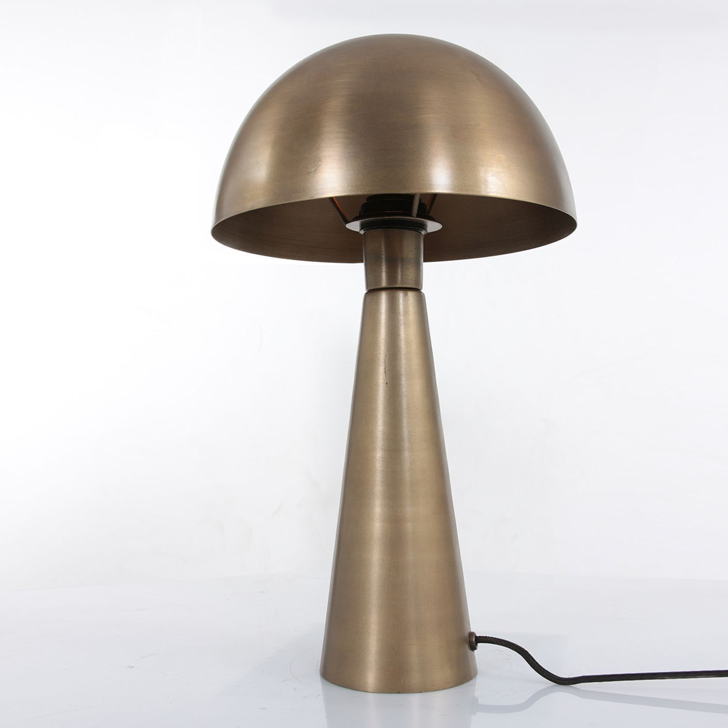 Tischlampe indirekt Metall in Bronze 42 cm E27 stylisch