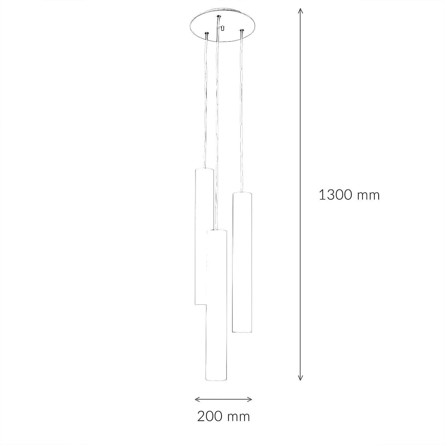 Pendelleuchte Weiß 3-flmg Wohnzimmer Lampe EYE