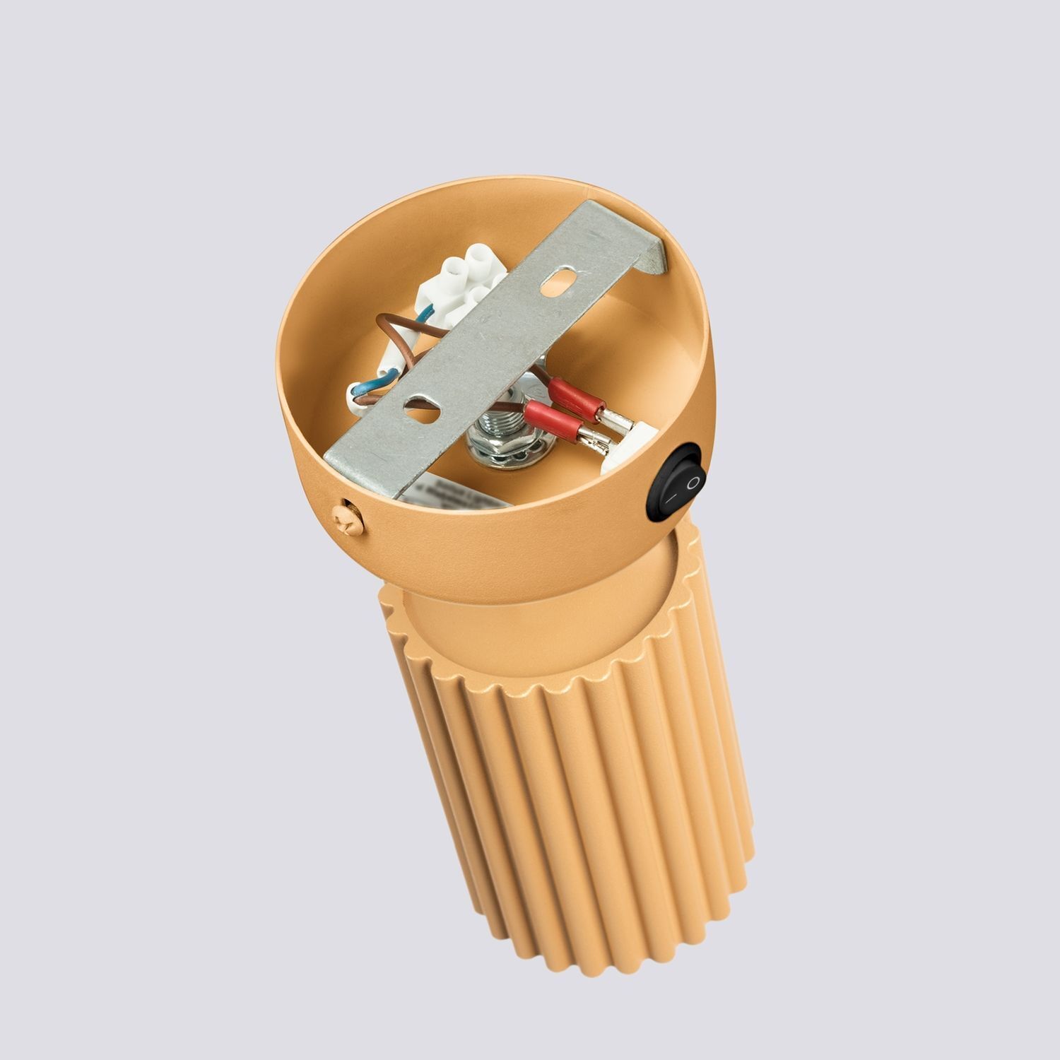 Schwenkbare Leselampe Wand GU10 B: 8 cm klein in Gold aus Alu