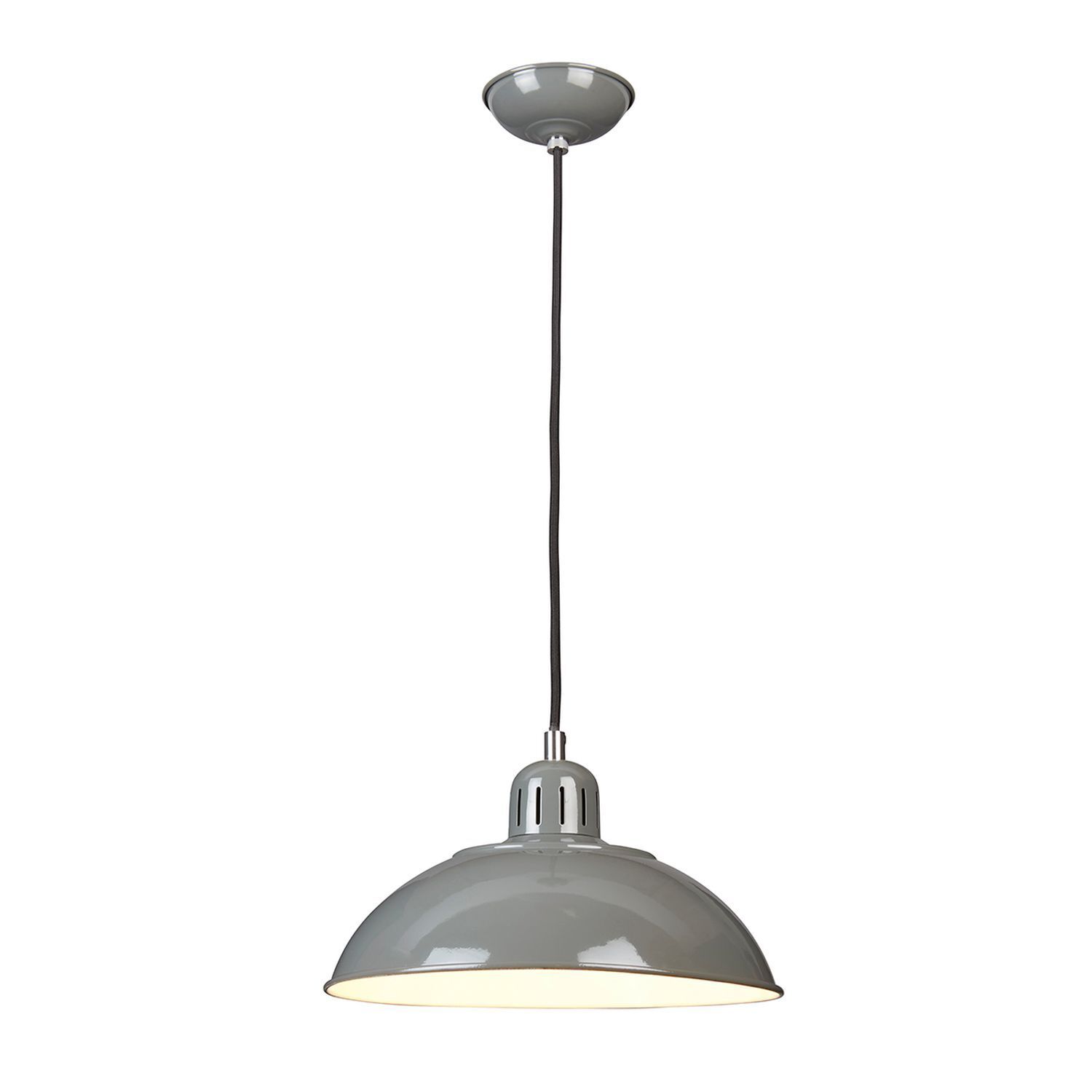 Hängelampe SECRETER Grau Ø30cm Bauhaus Lampe